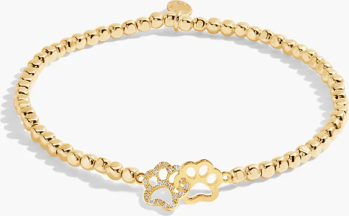A Littles & Co Forever Yours 'Perfect Paw Print' Bracelet In Gold-Tone Plating | Nordstrom | Nordstrom