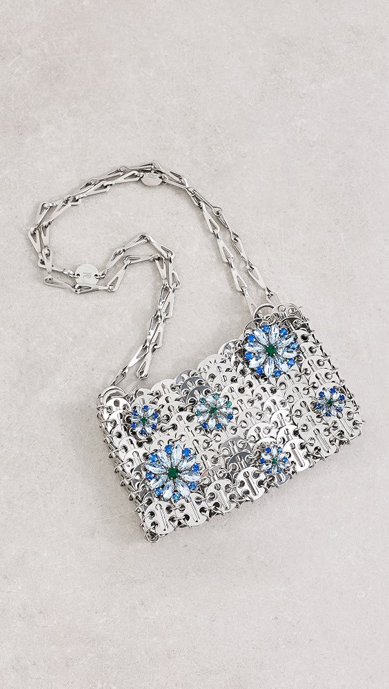 rabanne 1969 Nano Bag with Strass Flower Details | Shopbop | Shopbop