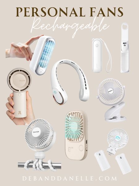 Small, rechargeable portable fans are a must if you have hot flashes. I have three of these and love them! #fan #personalfan #travelessentials 

#LTKSeasonal