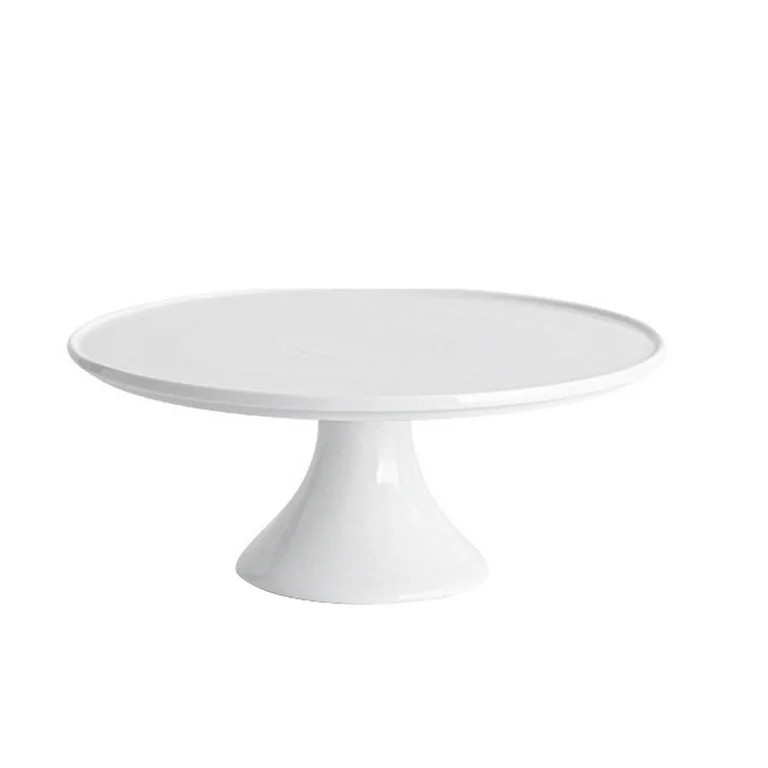 NUOLUX 1Pc Decorative Cake Tray Household Dessert Stand Ceramic Baking Tray (White) | Walmart (US)