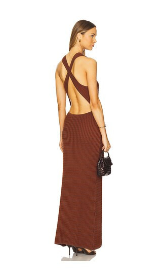 Sancia The Avery Knit Dress in Cognac. - size S | Revolve Clothing (Global)