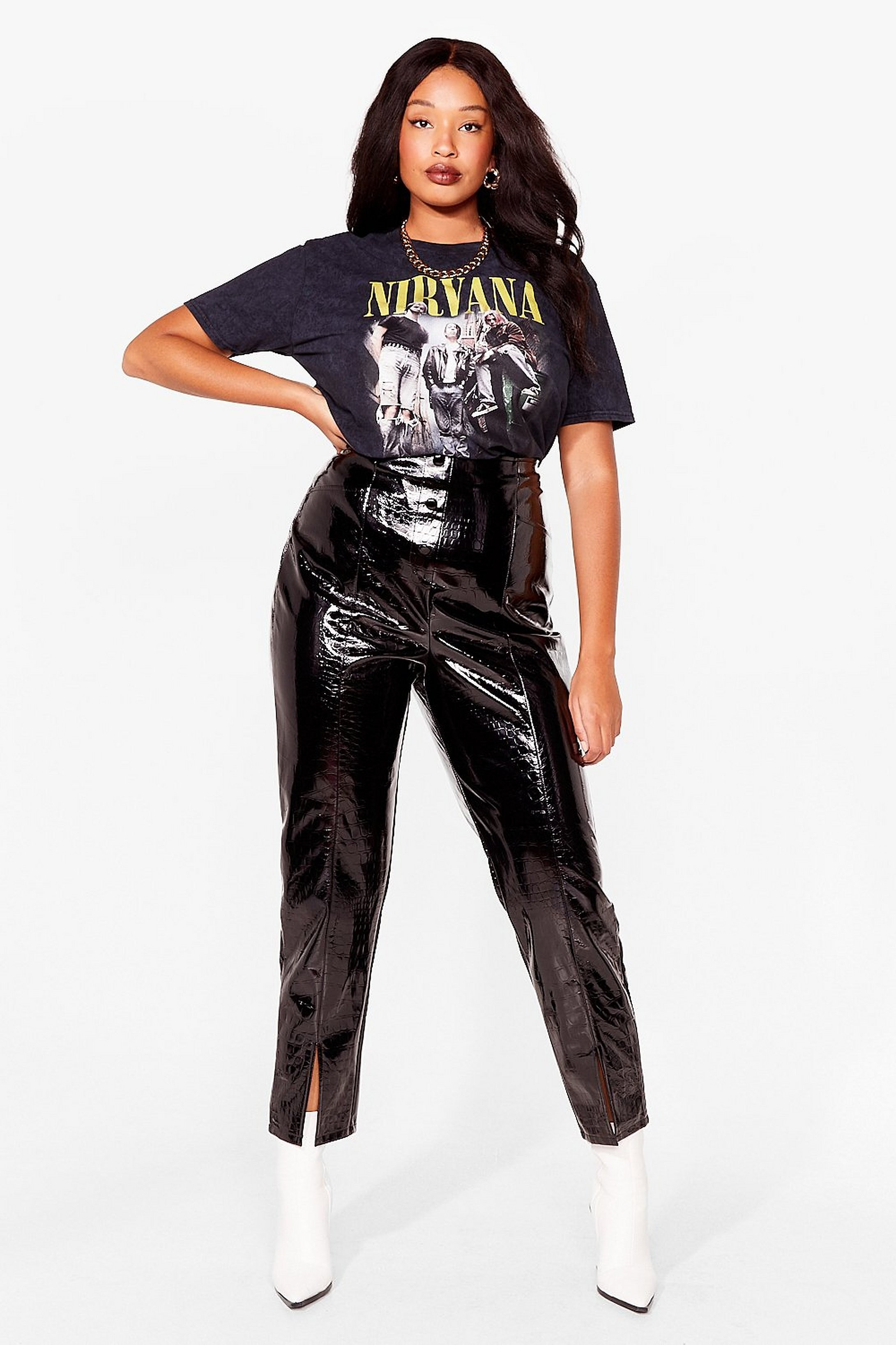 Nirvana Plus Graphic Band Tee | NastyGal (US & CA)