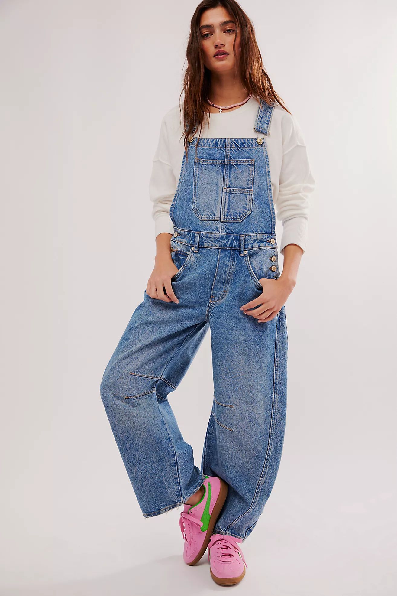 We The Free Good Luck Barrel Overalls | Free People (Global - UK&FR Excluded)