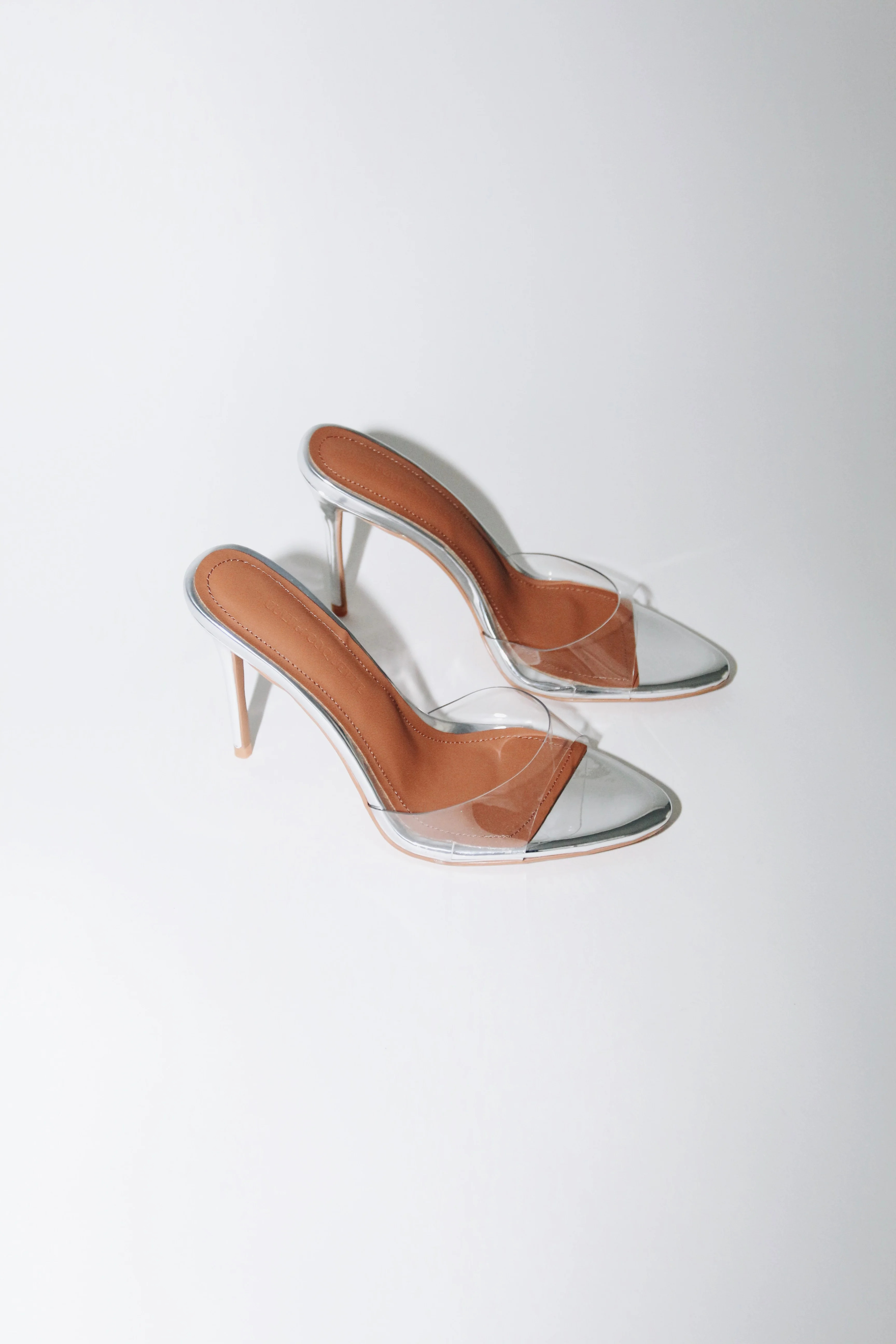 Pamela Clear Glass Mules | CULT OF COQUETTE