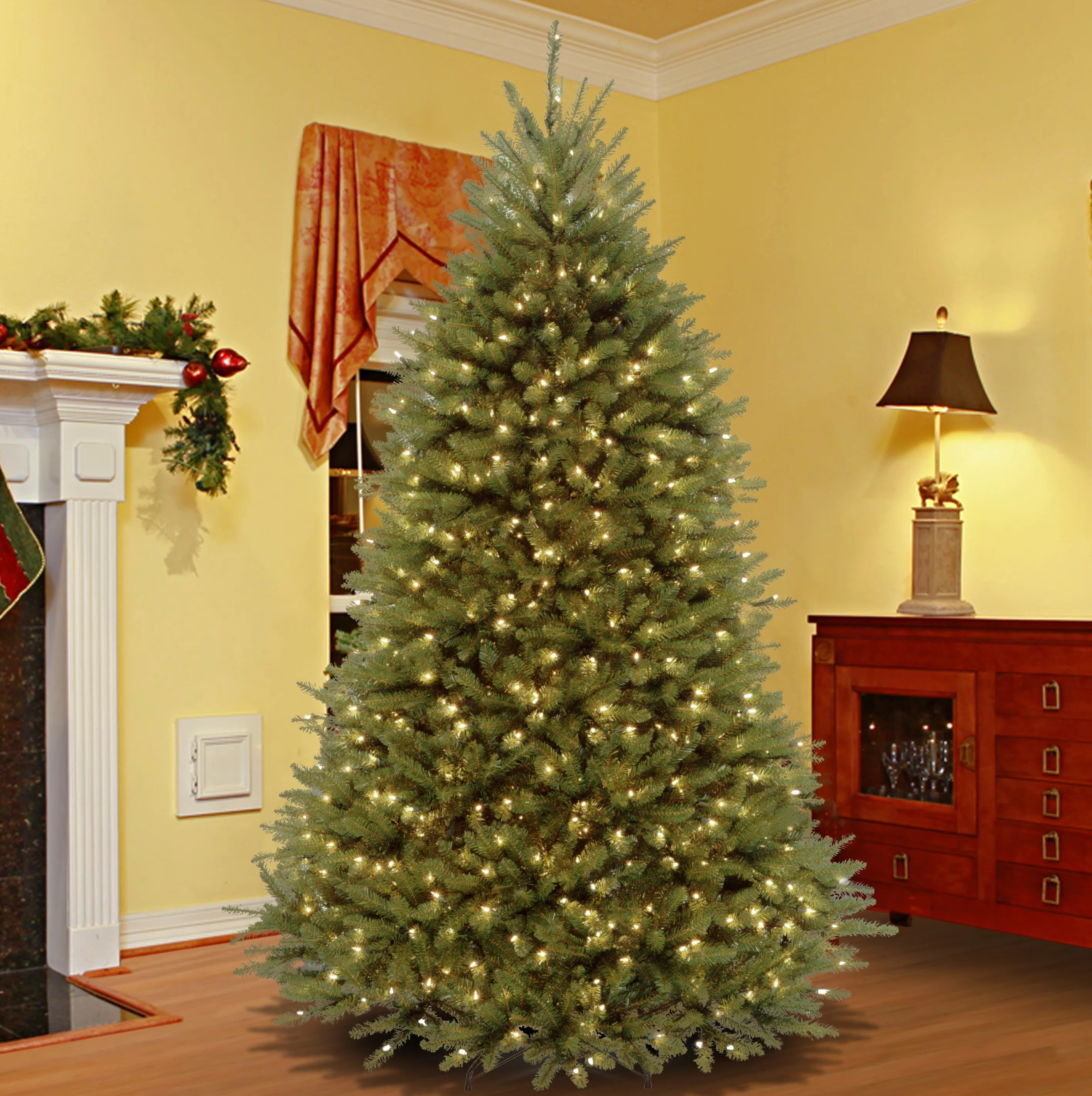 The Holiday Aisle® Leterra Dunhill Fir Tree with Dual Color LED Lights & Reviews | Wayfair | Wayfair North America