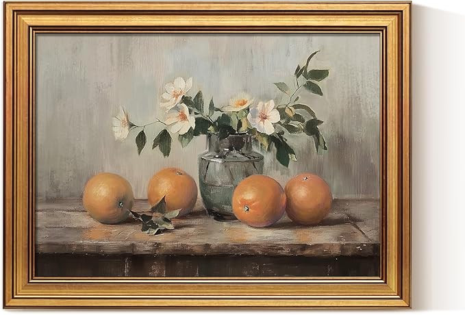 VIYYIEA Vintage Gold Framed Canvas Prints Wall Decor, Farmhouse Vintage kitchen Wall Art, Classic... | Amazon (US)