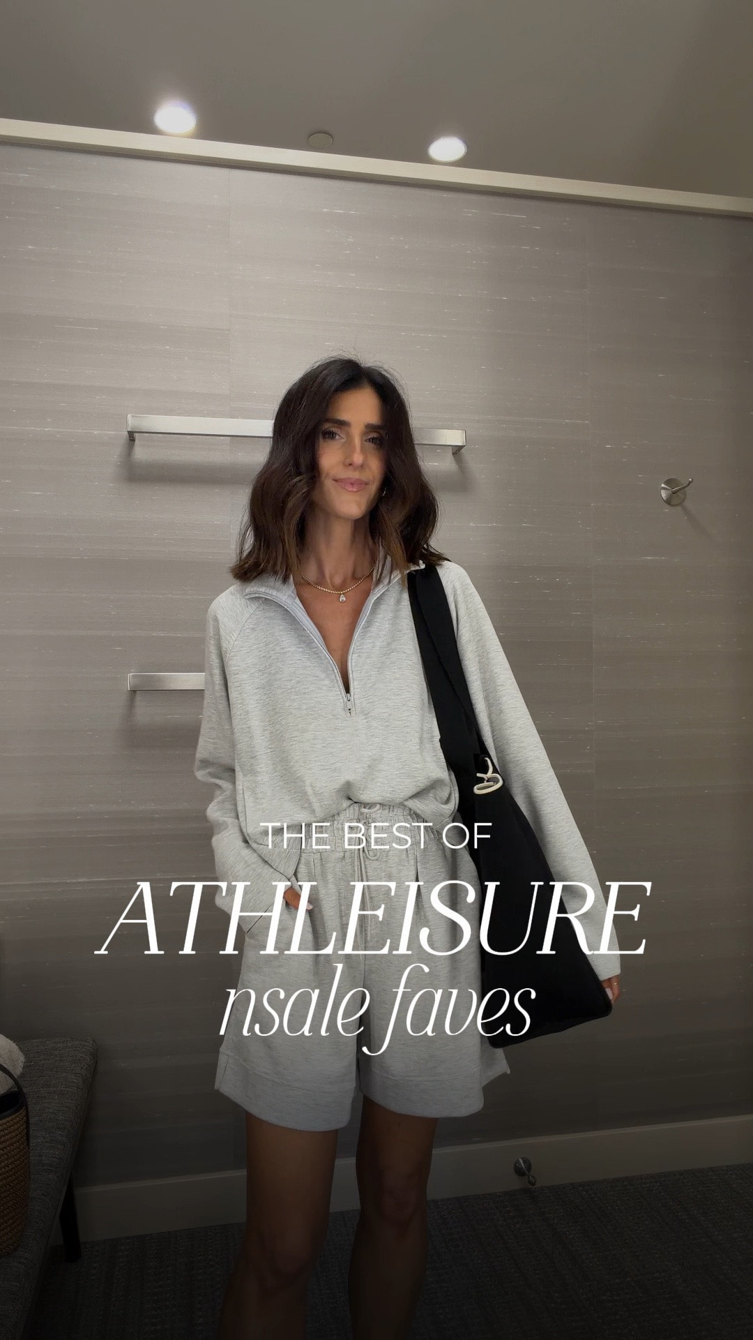 The best of athleisure NSALE finds… I’m just shy of 5-7” wearing the size :
Vest: small 
Matching set: small half zip / XS shorts 
Barefoot dream cardigan: small
Barefoot dream set: XS
Free people top:
Grey tee: XS 
Lightweight puffer jacket :
Brush matching set: XS 
#stylinbyaylin #aylin