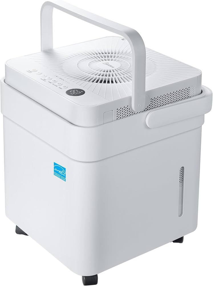 Midea Cube 50 Pint Dehumidifier for Basement and Rooms at Home for up to 4,500 Sq. Ft., Smart Con... | Amazon (US)
