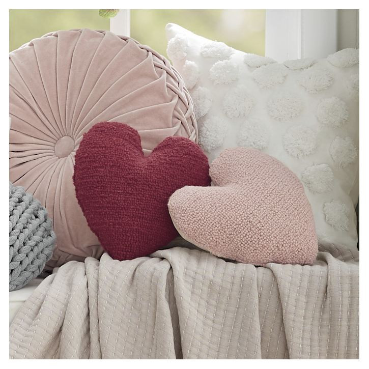 Mini Heart Pillow | Grandin Road | Grandin Road