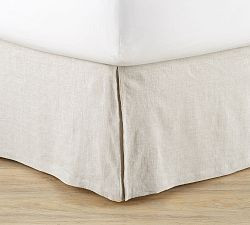 Belgian Flax Linen Box Spring Cover | Pottery Barn (US)