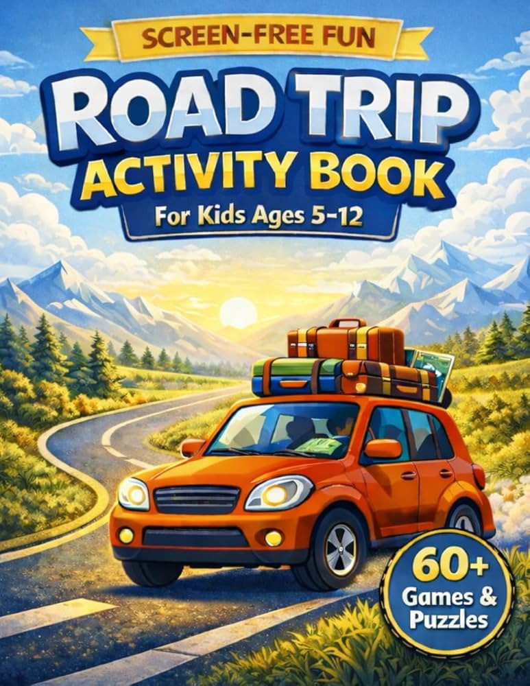 Road Trip Activity Book for Kids Ages 5–12: 60+ Screen-Free Travel Games, Scavenger Hunts, Bing... | Amazon (US)