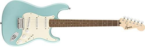 Squier by Fender Bullet Stratocaster - Hard Tail - Laurel Fingerboard - Tropical Turquoise | Amazon (US)