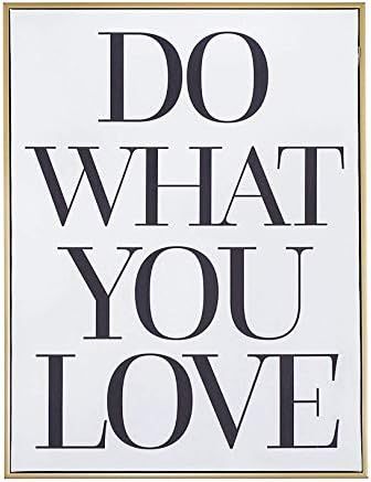 Teresa Collins, TC-11X14-CA1003, Framed Canvas, Wall Art, Do What You Love | Amazon (US)