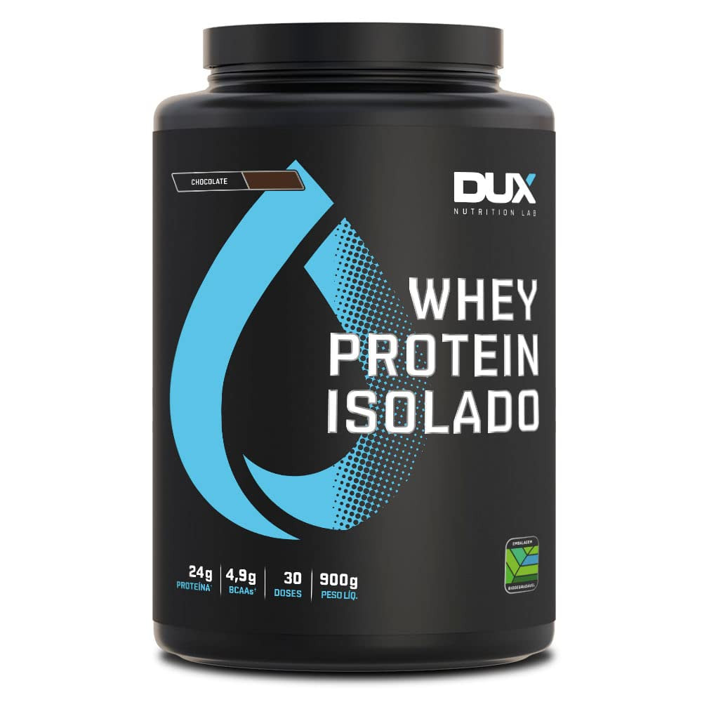Whey Protein Isolado Dux Nutrition Sabor Chocolate, 900g | Amazon (BR)