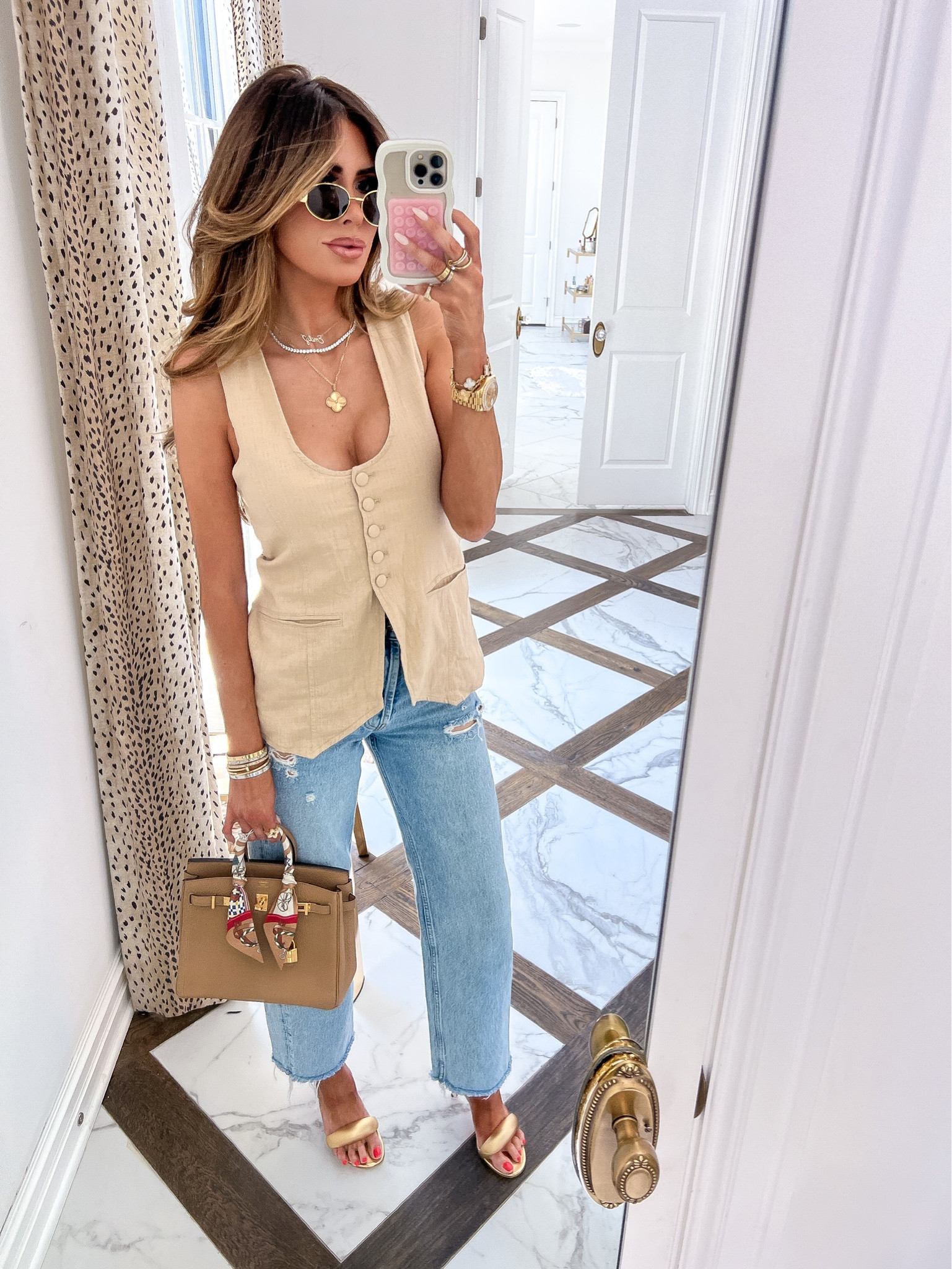 Wearing a size XS in top and size 25 in jeans. 

Free people, vest, Anine Bing, blue jeans, women’s jeans, best of denim, summer fashion, spring fashion, Hermes birkin, Celine sunglasses, Emily Ann Gemma 

#LTKstyletip