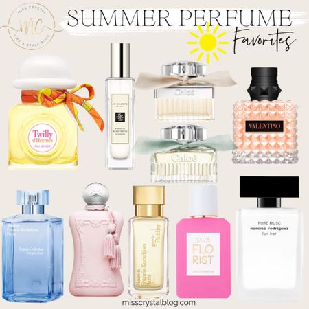Summer perfume favorites. Fresh floral scents. Light fruity scents. I don’t like anything too sweet. 

#LTKSeasonal #LTKOver40 #LTKBeauty