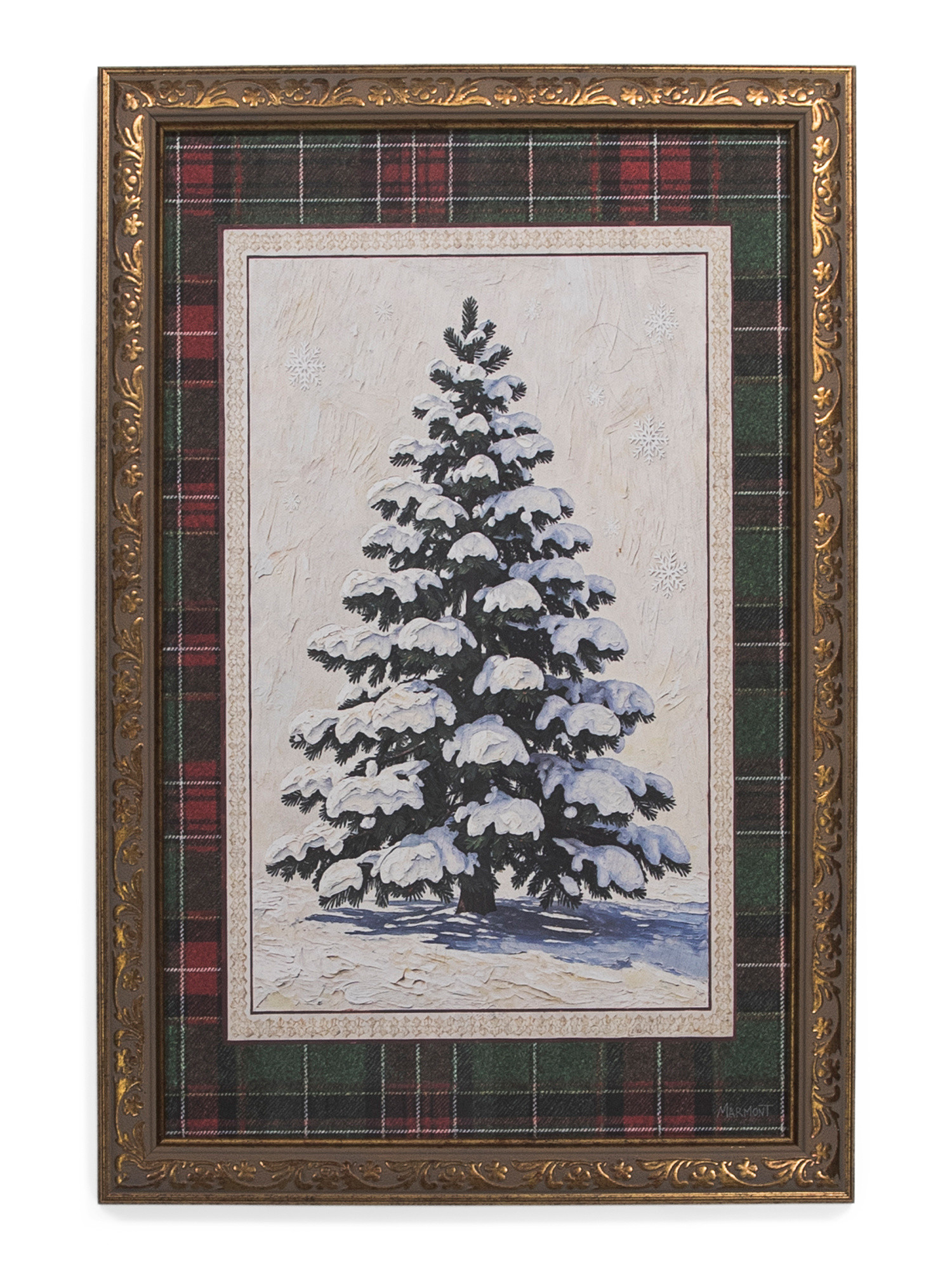 12x18 Snowy Pine Wall Art | TJ Maxx