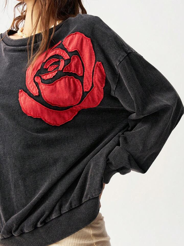 SHEIN BohoFeels Women's Floral Print Casual Vacation T-Shirt, Autumn | SHEIN