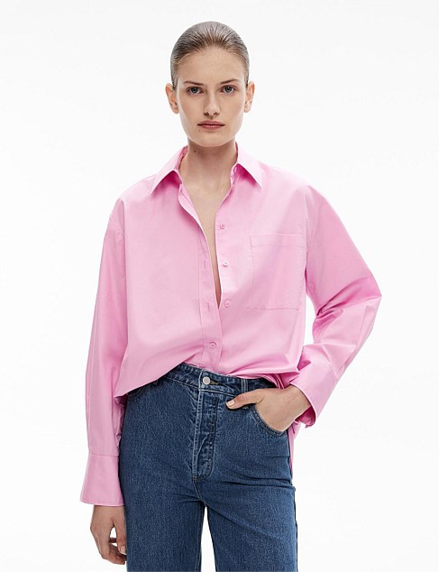 Witchery Cotton Oversized Shirt | David Jones | David Jones (Australia & New Zealand)