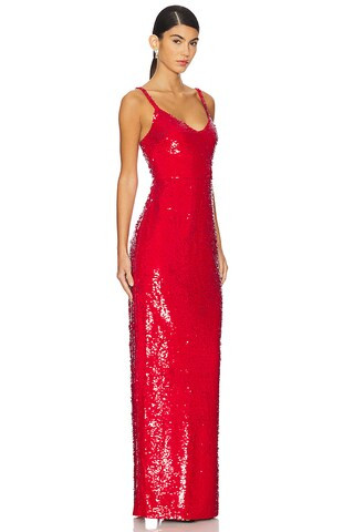 Karma Sequin Maxi Dress in Red Sequin | Revolve Clothing (Global)