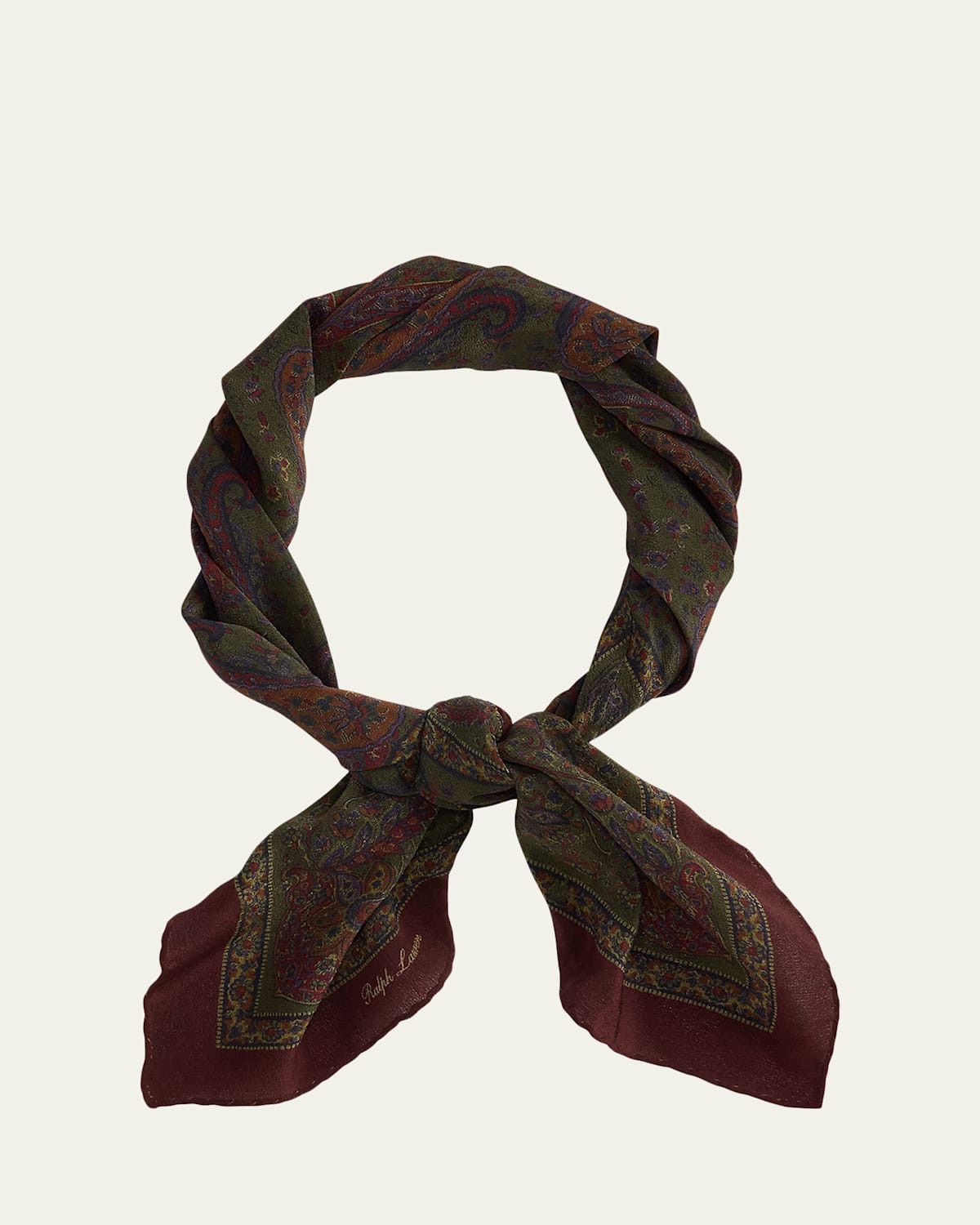 Men's Silk Paisley Neck Scarf | Bergdorf Goodman