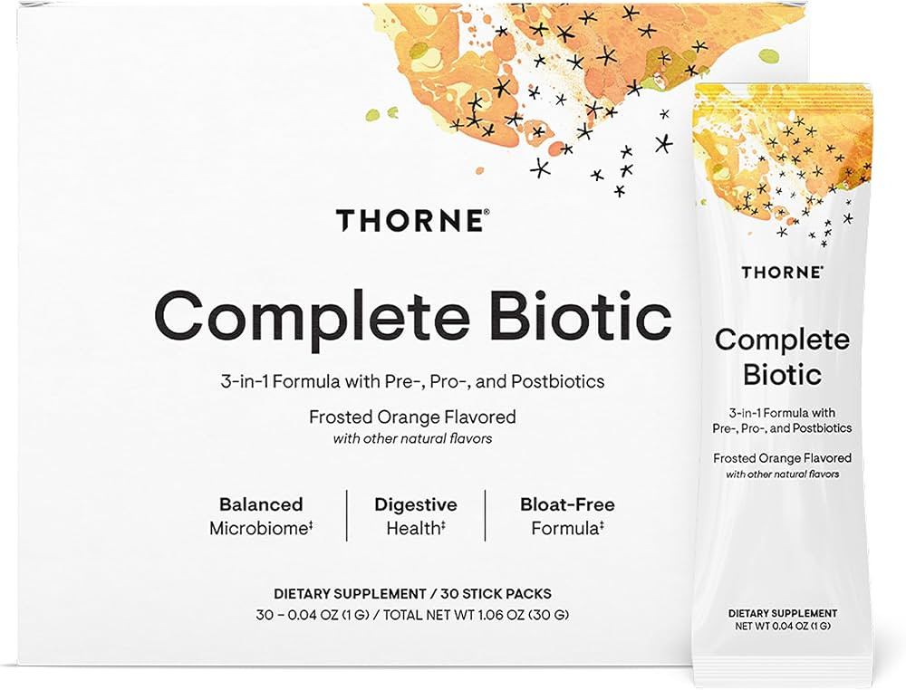 THORNE - Complete Biotic - Probiotic, Prebiotic & Postbiotic for Women, Men & Kids - Supports Gut... | Amazon (US)