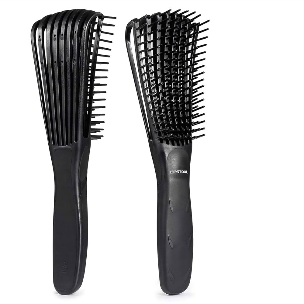 BESTOOL Detangling Brush, Detangler Brush for Natural Black/ Curly Hair Afro 3/4abc Texture, Fast... | Amazon (US)