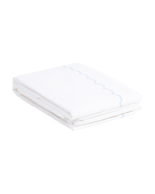 Made In Italy Scalloped Sheet Set | TJ Maxx