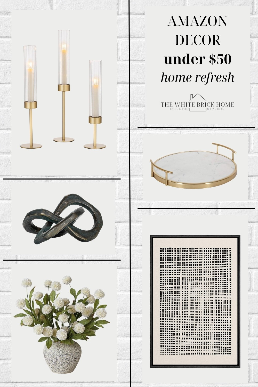 Beautiful Amazon decor finds under $50, perfect for a home refresh! 
🖤🖤
Decor, home decor, home accents, home accessories, faux floral, faux greenery, wall art, candle holder, home decoration ideas, Amazon, Amazon home, home decor under $50, affordable home decor, affordable finds, home accessories under $50, coffee table decor, shelf decor objects 


#LTKSaleAlert #LTKSeasonal #LTKHome
