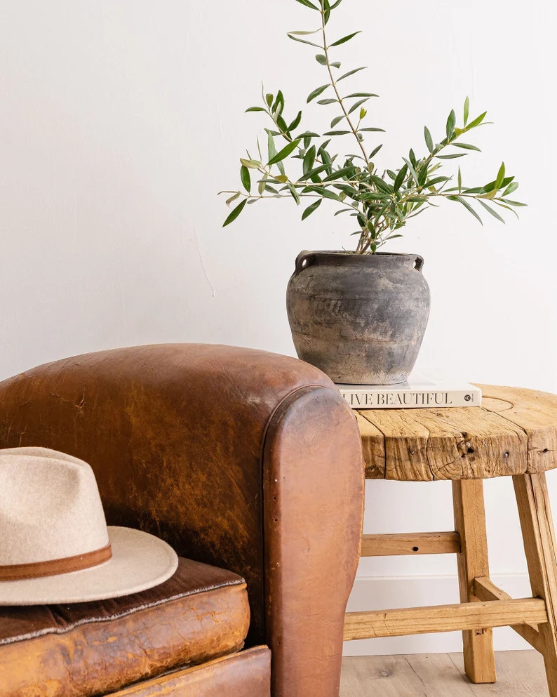 Medium Vintage Black Grey Pot With Handles free Shipping | Etsy | Etsy (US)