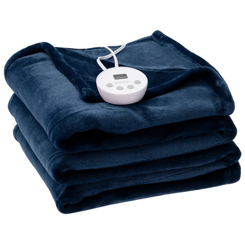 Costway 62'' x 84'' Flannel Heated Blanket Electric Throw w/10 Heating Levels | Target