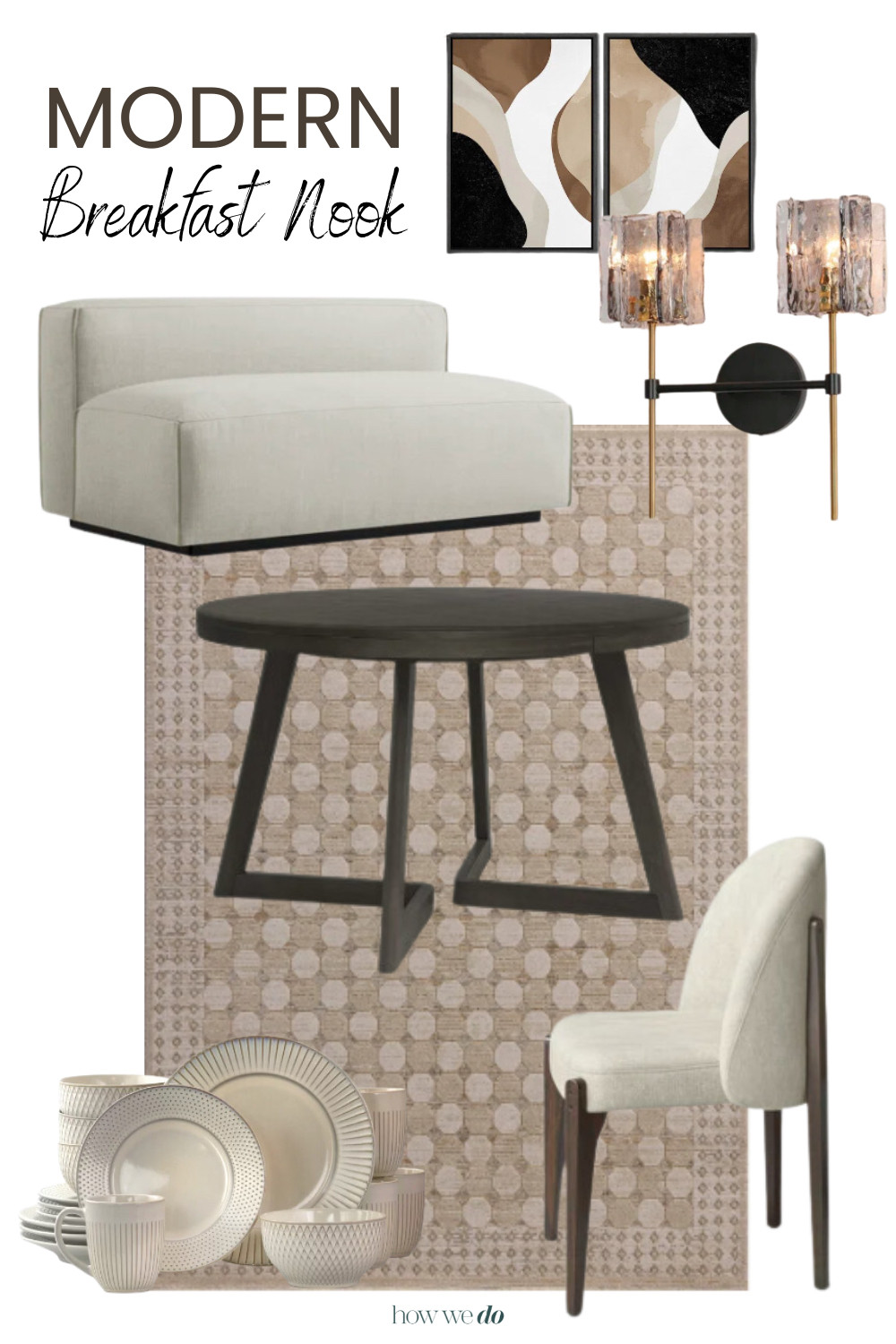 Modern Breakfast Nook, Breakfast Nook, Wayfair Mood Board 

 #LTKHome #LTKFamily