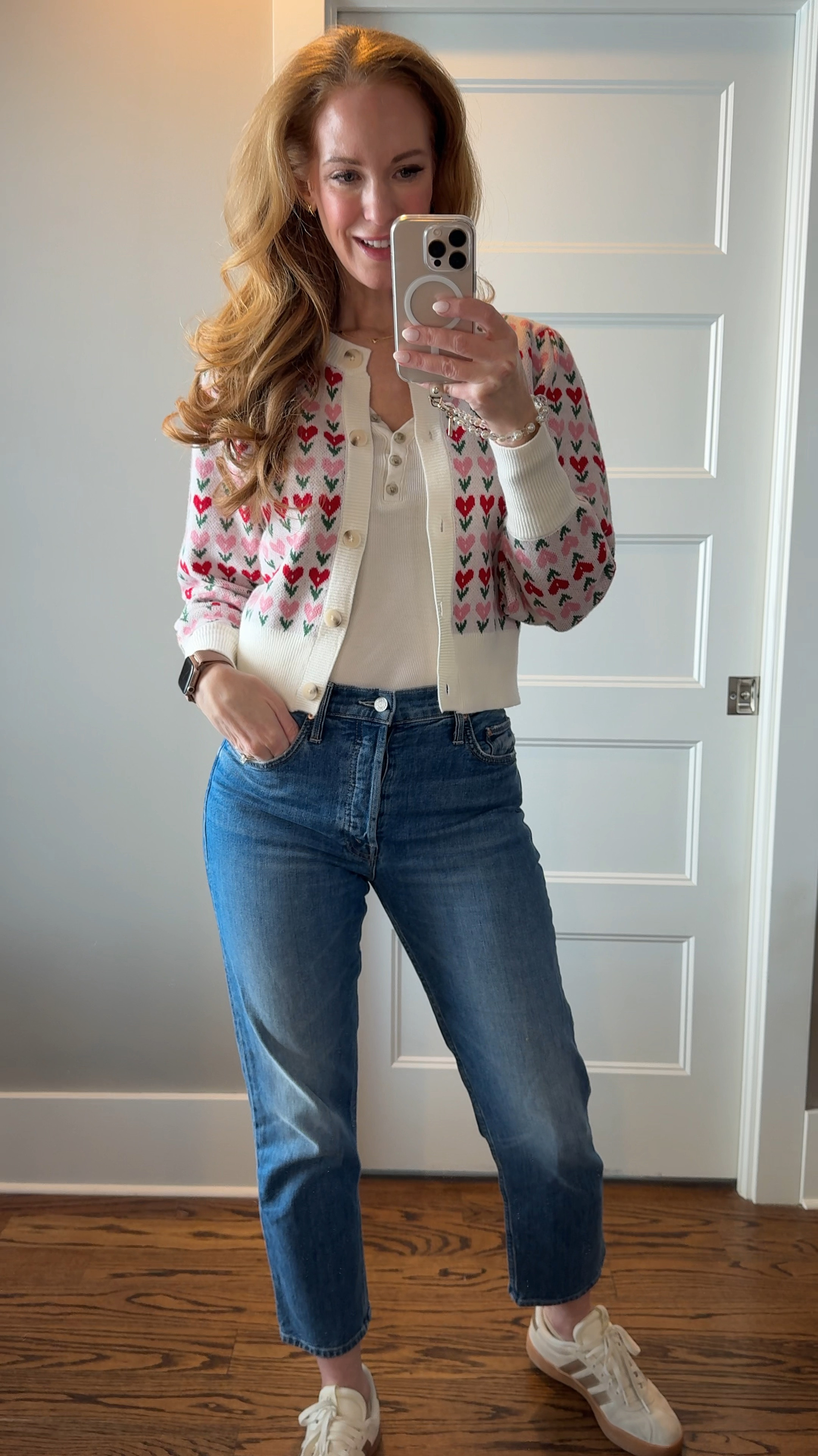 Perry dainty earrings and necklace from Amazon with a cute and cozy cardigan have me feeling ready for Valentine’s Day! 🩷

#LTKWatchNow #LTKFindsUnder50 #LTKStyleTip