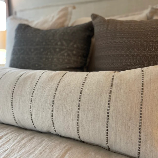 Jumper Pillow | Tan Pillow Cover, Taupe Pillow Cover, Basket Weave Pillow, Designer Pillow, Neutr... | Etsy (US)