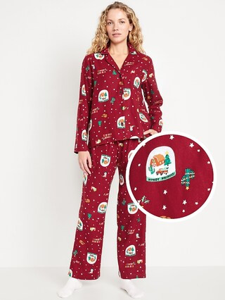 Flannel Pajama Set for Women | Old Navy (US)