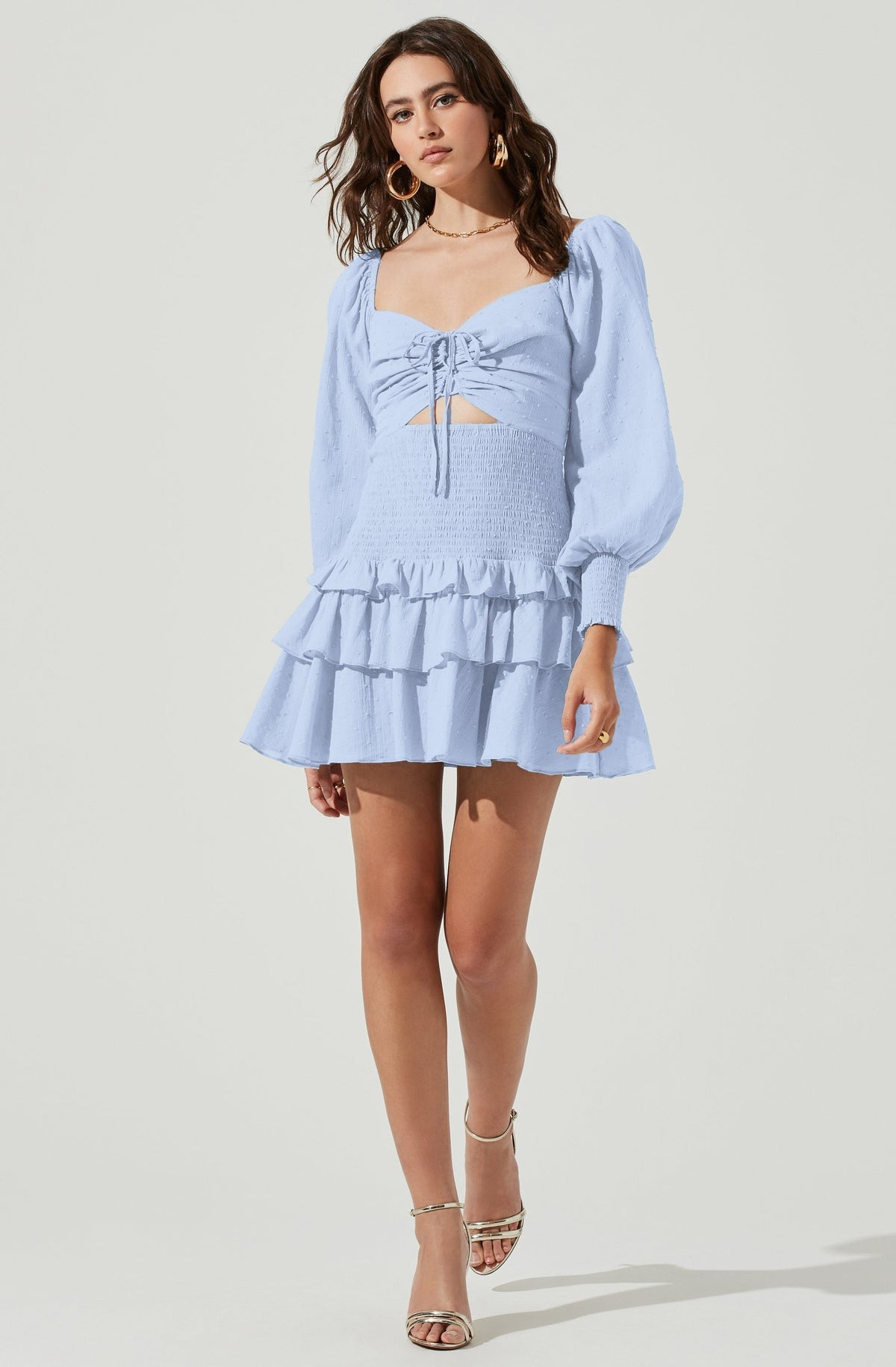 Marietta Cinched Bust Cutout Mini Dress | ASTR The Label (US)