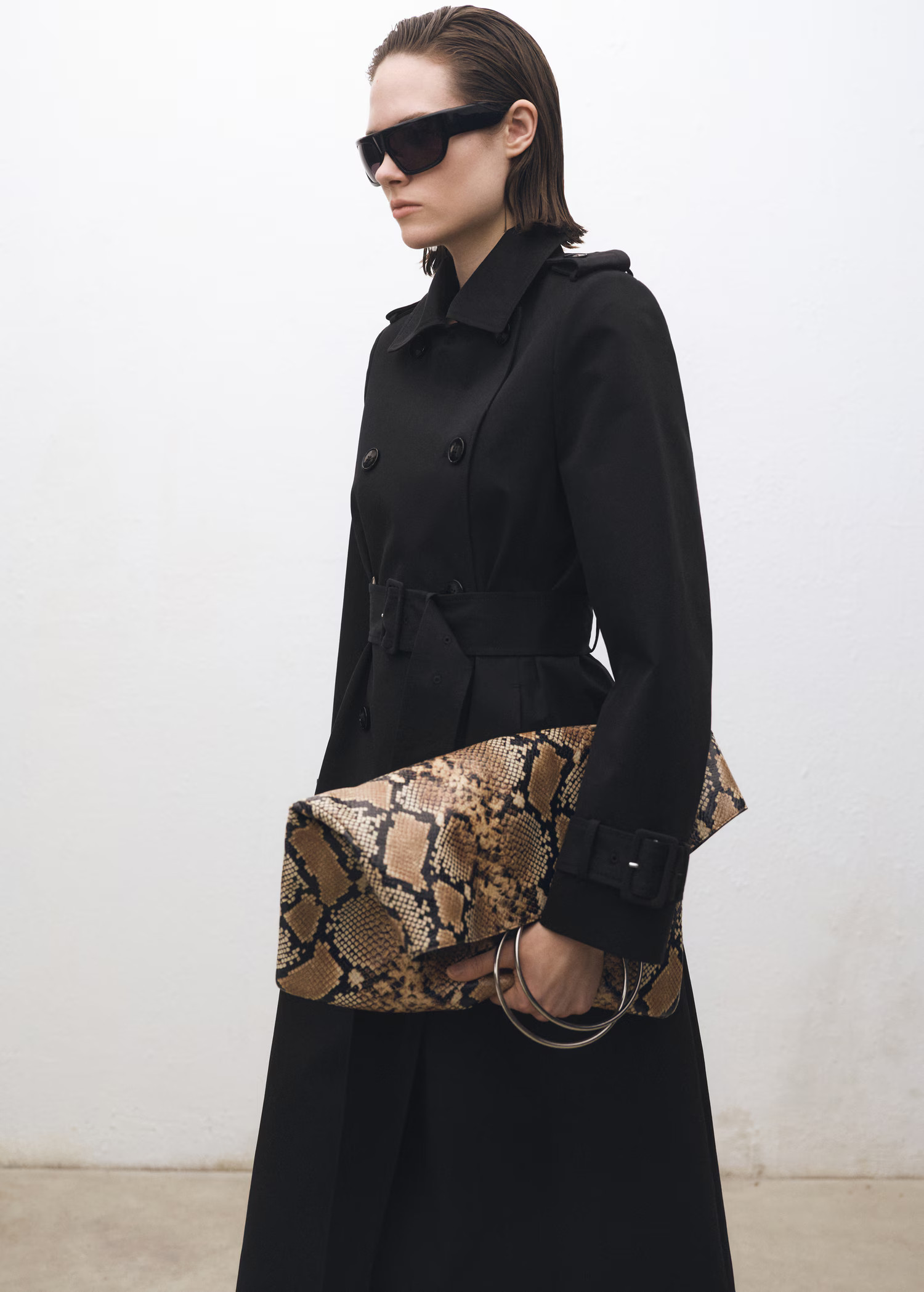 Double-breasted cotton trench coat - Women | MANGO USA | Mango (US/MX/AU)