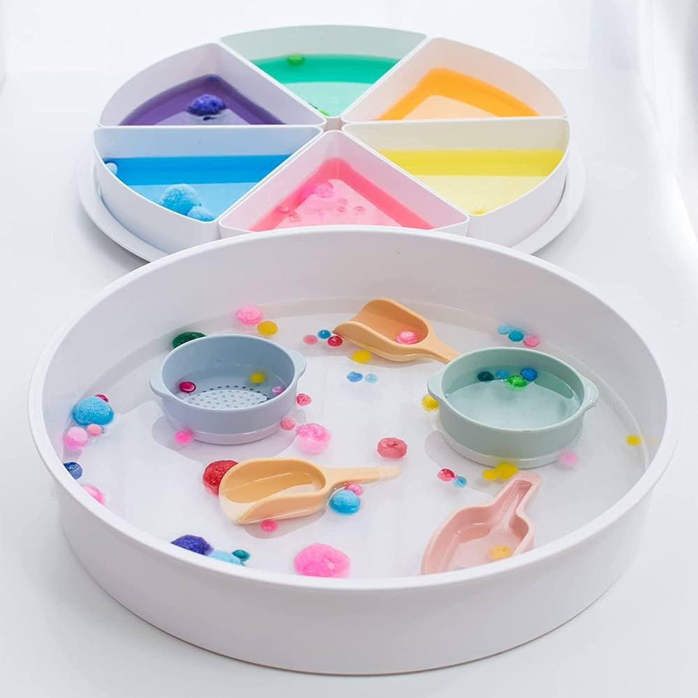 Inspire My Play Sensory Bin with Lid and Removable Storage Inserts - Sensory Bins for Toddler Crafts - Kids Sensory Toys for Autistic Children - Sensory Activities for Toddlers | Amazon (US)