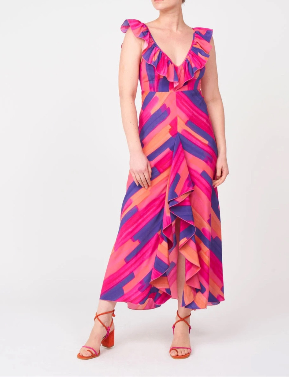 My dreaming closet : robe longue fendue à volants horizon Soi Paris pour les cocktails et les soirées 

#LTKwedding #LTKSeasonal #LTKstyletip