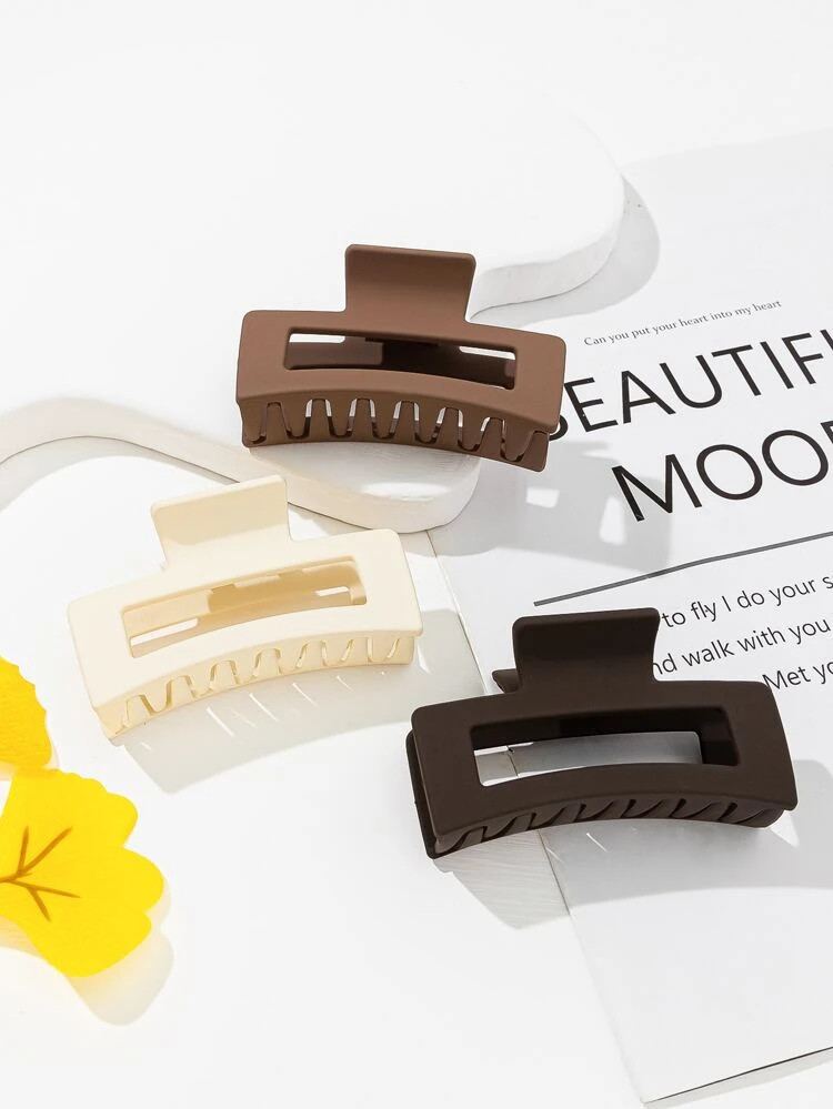 3pcs Geometric Hair Claw | SHEIN