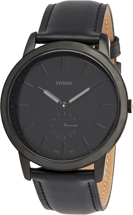 Fossil Men's Minimalist Stainless Steel Slim Casual Watch | Amazon (US)