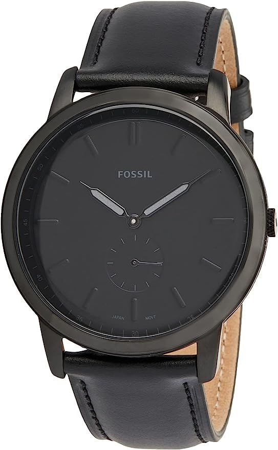 Fossil Men's Minimalist Stainless Steel Slim Casual Watch | Amazon (US)