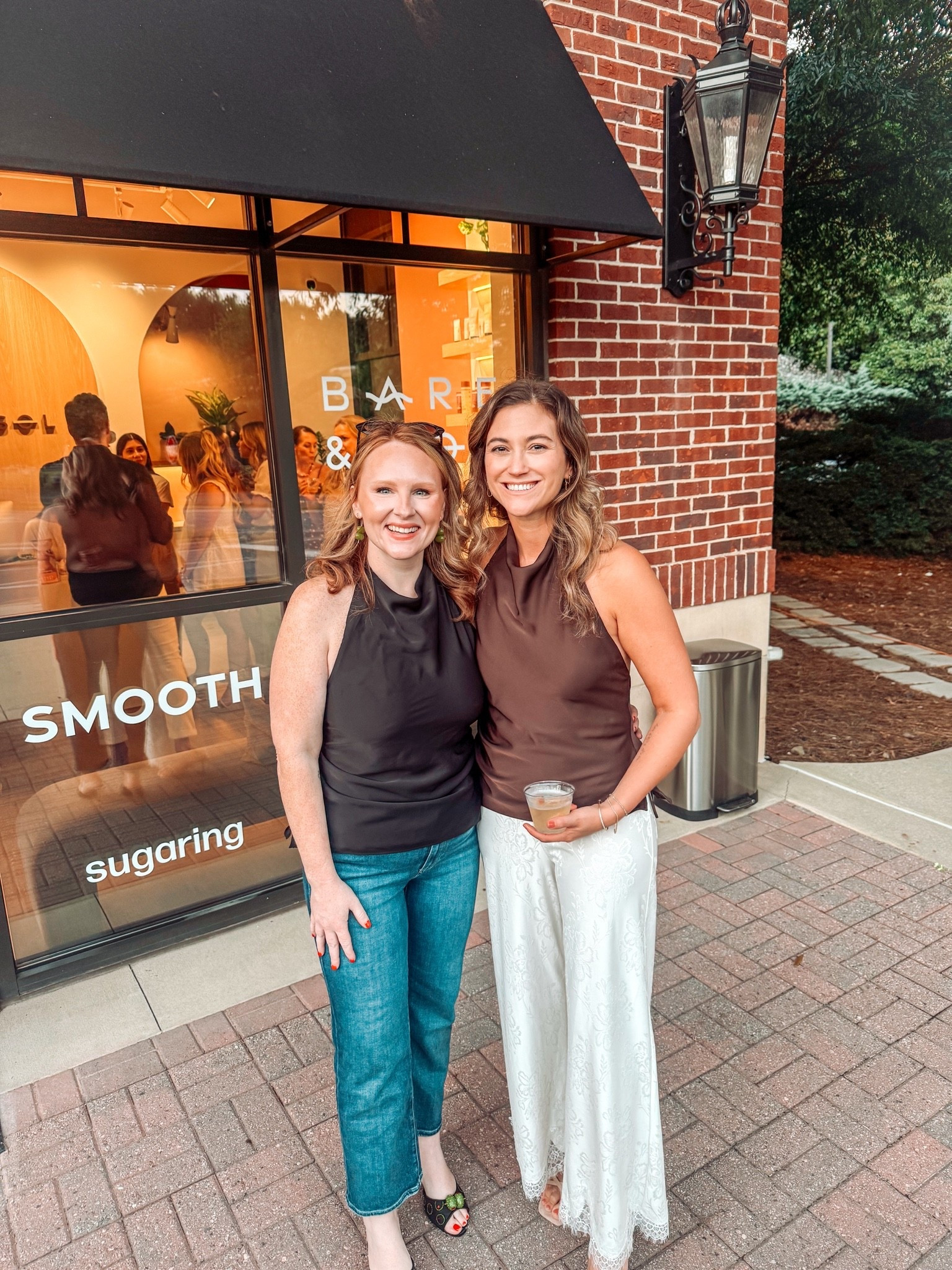 Matching in our @Aritzia tops!! Dressy girls night out outfits

#LTKdayinmylife #LTKgrwm #LTKootd
