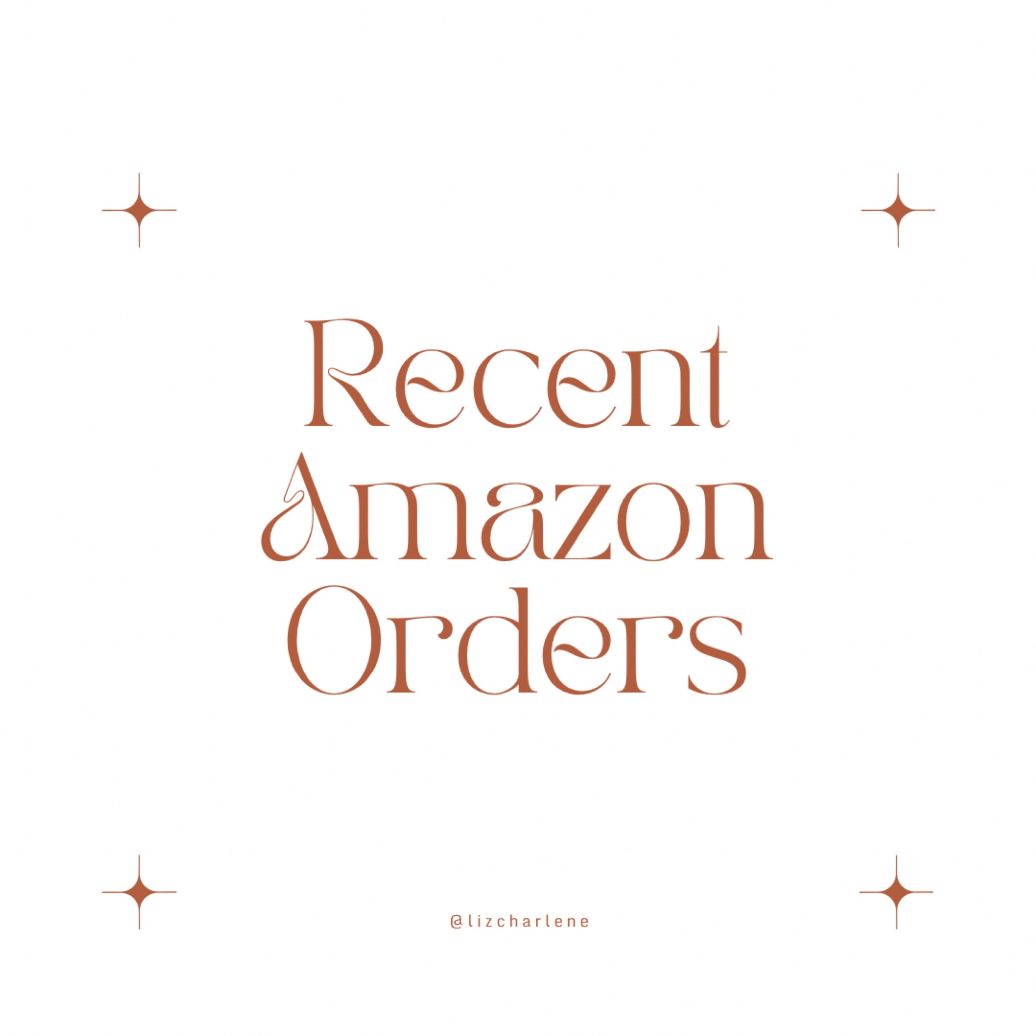 Recent Amazon orders 

#LTKfindsunder50 #LTKfindsunder100 #LTKstyletip