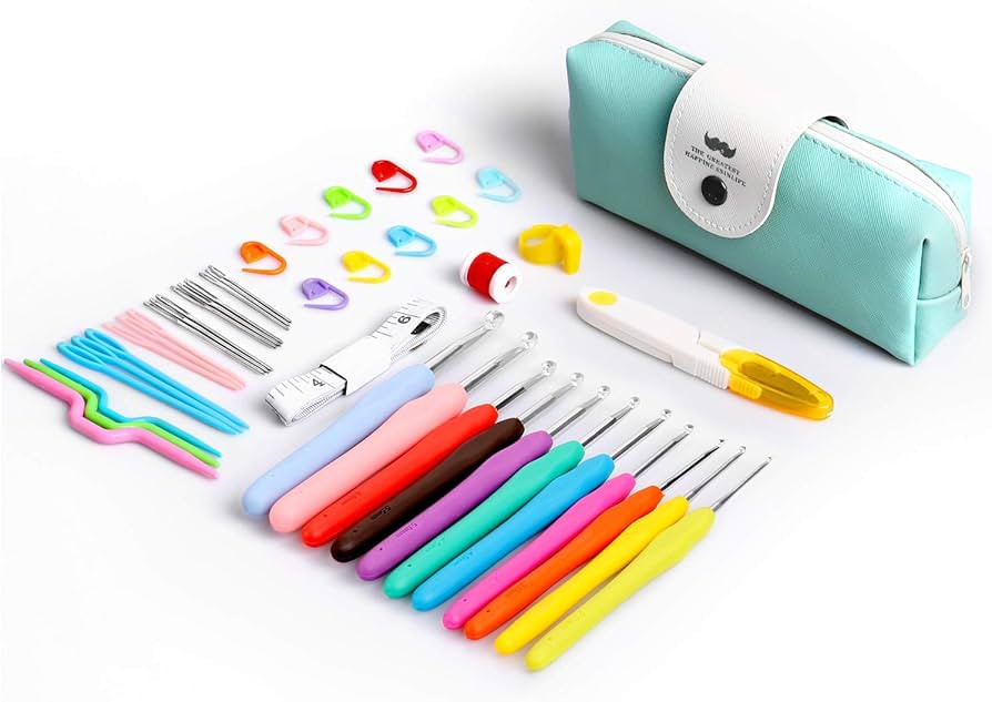 Norjews Crochet Hook Set with High Quality Knitting Needles, Accessories and Portable Bag | Amazon (DE)