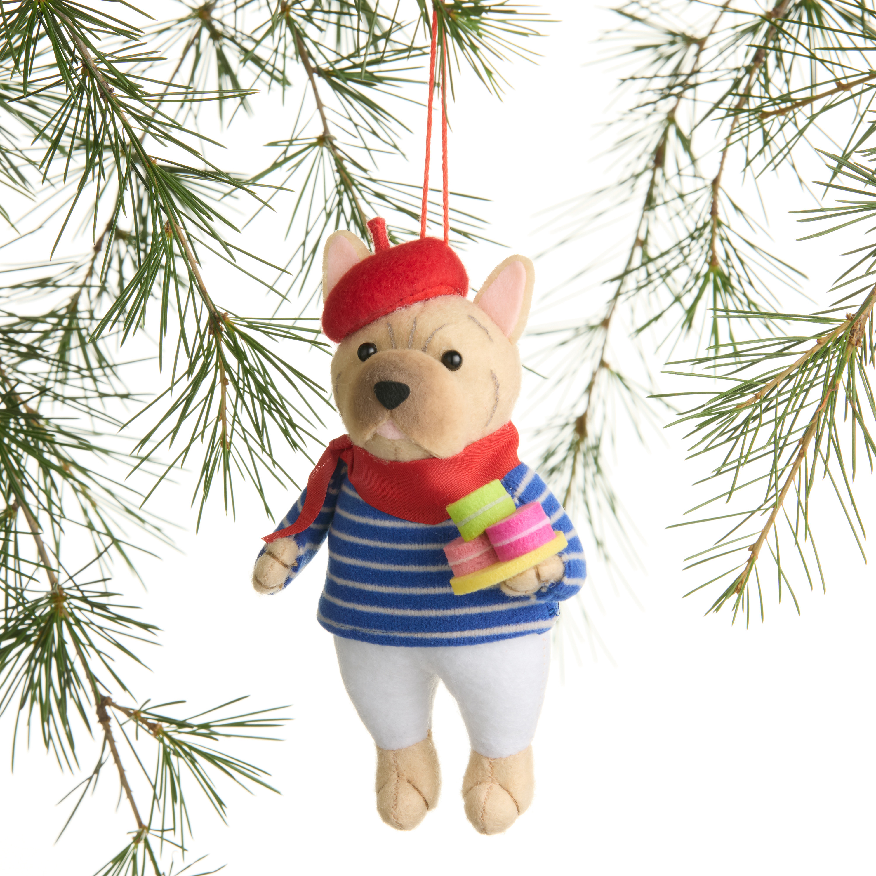 Fabric French Bulldog Ornament | World Market