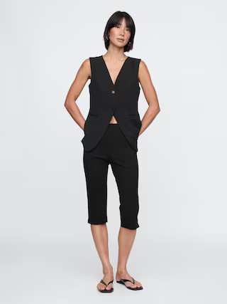High Rise Double Knit Capris | Gap (US)