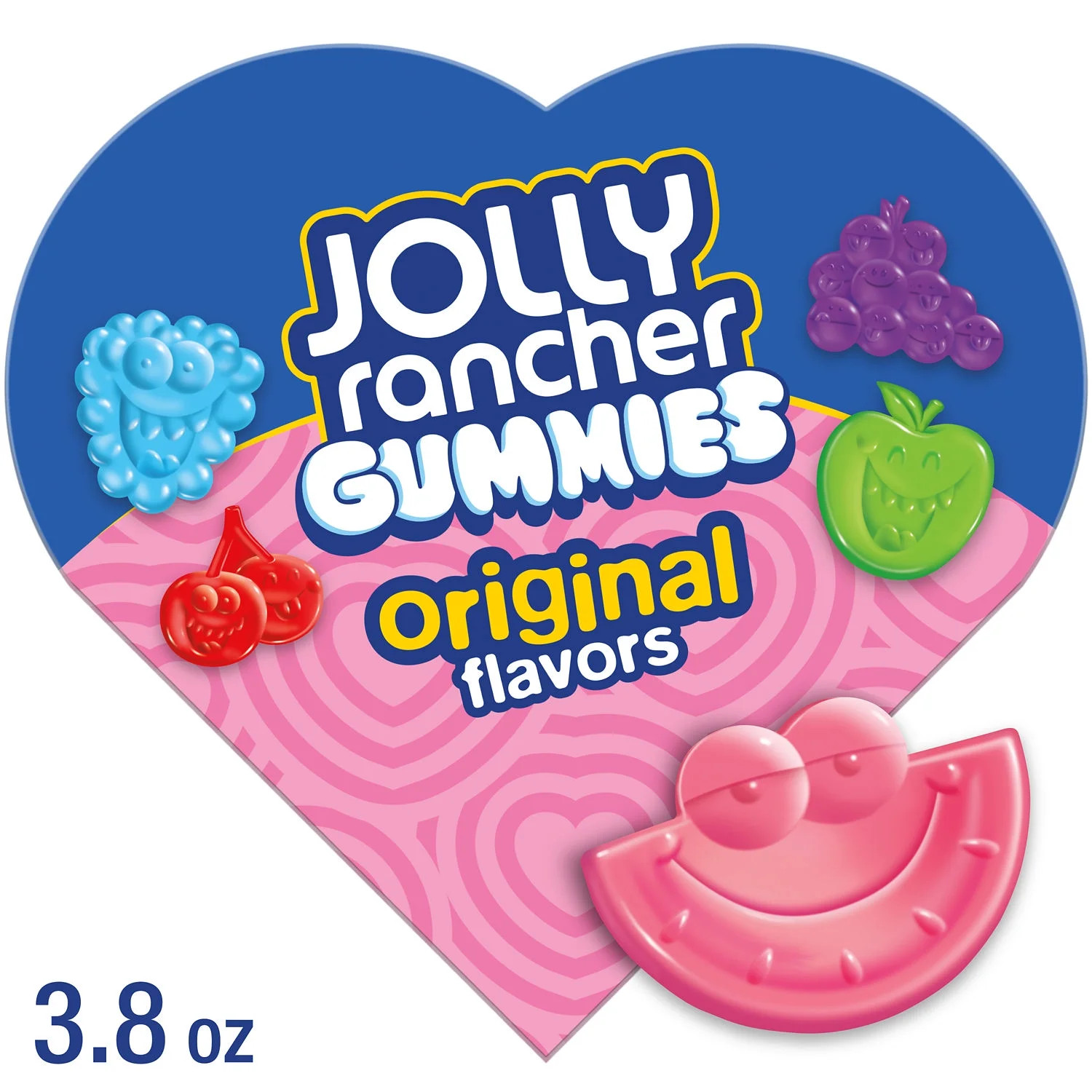Jolly Rancher Gummies Assorted Fruit Flavored Valentine's Candy, Gift Box 3.8 oz | Walmart (US)