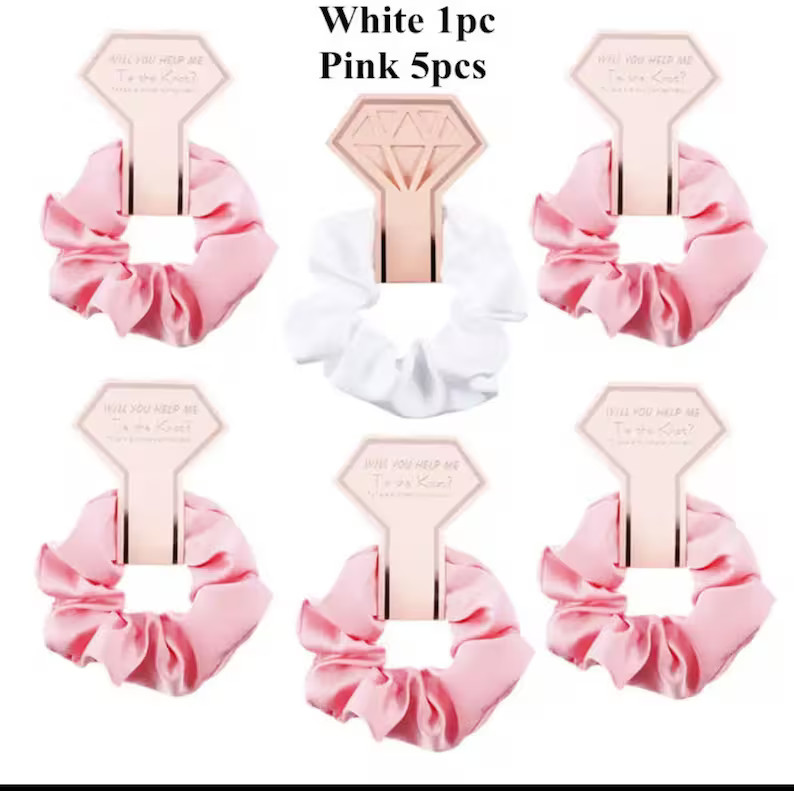 Bridesmaid Gift/ Scrunchie Gift / Bridal Party Gift / Will You - Etsy | Etsy (US)