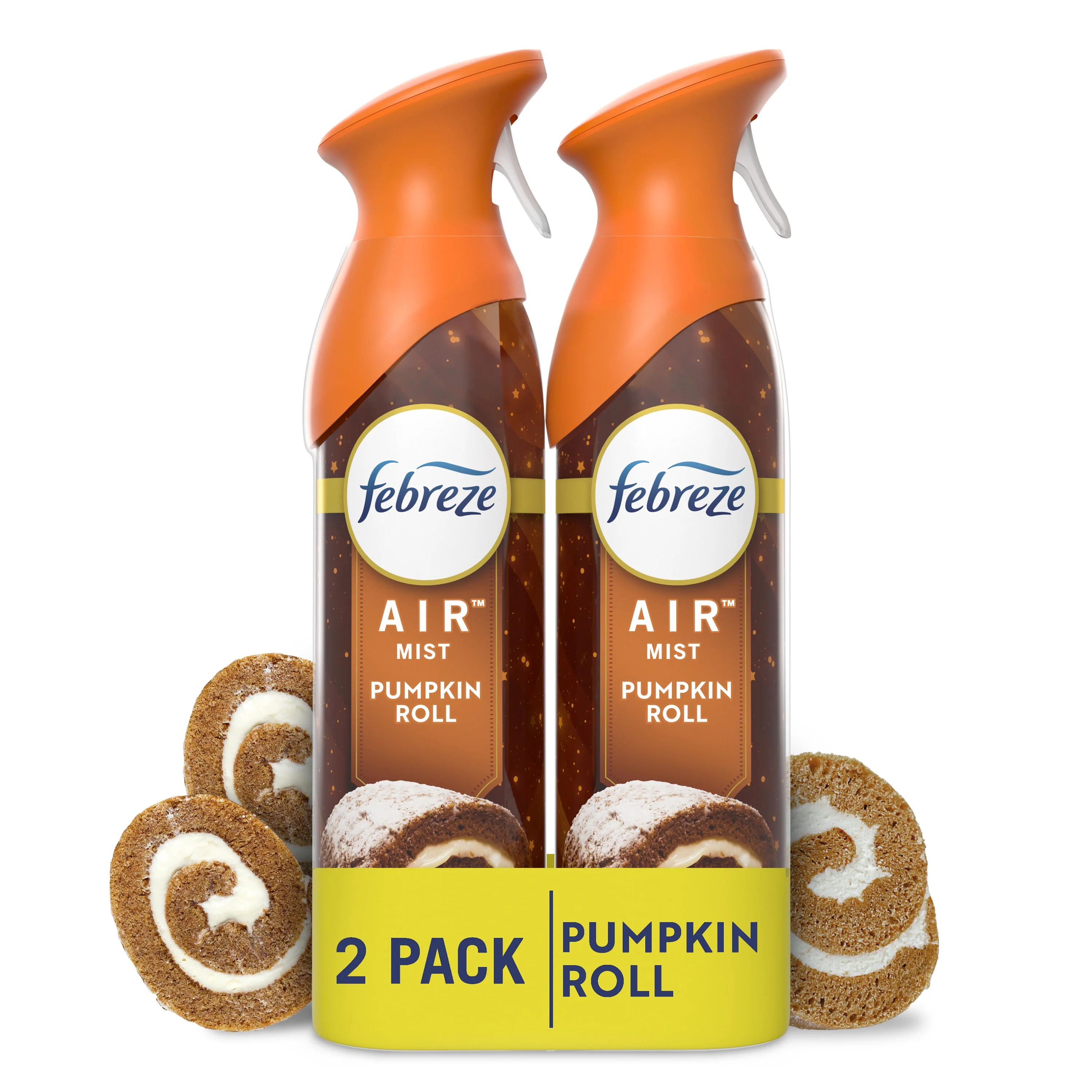 Febreze Air Mist, Odor-Fighting Air Freshener, Pumpkin Roll, 8.8 oz. Aerosol, Pack of 2 | Walmart (US)